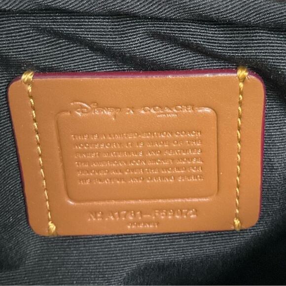 Coach X Disney Mickey Mouse Chalk White Mini Crossbody Bag Limited Edition EUC - Picture 11 of 14